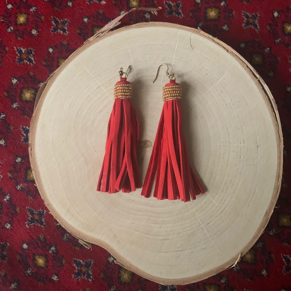 Noonday Red Pirouette Earring